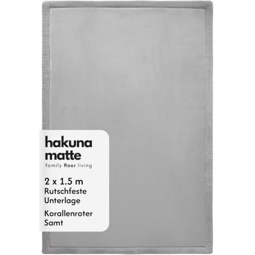 Hakuna Matte Wolkenweiche Spielmatte Baby 200x150x2,5cm, grau, Tatami Matte