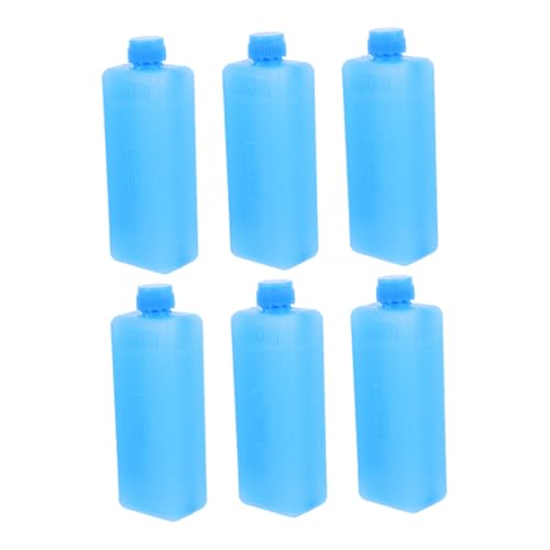 ifundom 6pcs Ice Crystal Brick: Reusable Ice Packs for Coolers Lunch Boxes and Freezer Bags Cold Packs - for Beach Camping Fishing Picnics and Work