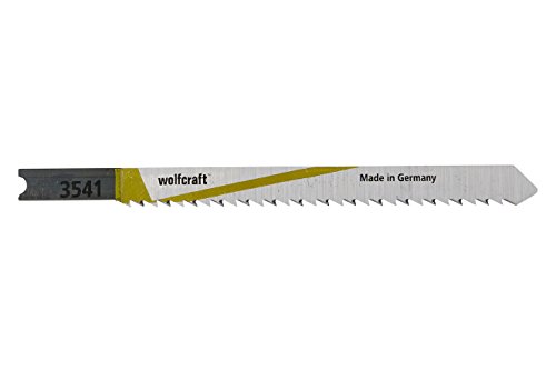 wolfcraft 2 HCS Jigsaw Blades, U-shank, wood, clean cut I 3541000, black