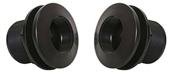 Lifegard Aquatics (2 Pack) 2-Inch Standard Threaded Bulkheads