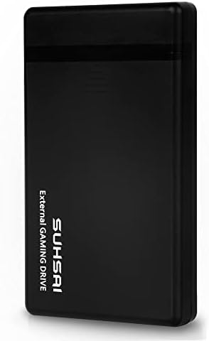 SUHSAI 500GB External Hard Disk for Gaming, USB 3.0 Portable HDD Storage & Backup Drive for Laptop, Desktop, Playstation Xbox Game - Suitable with Windows, Mac, Game Console, PS4, PS5, Xbox Series