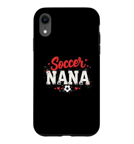 Proud Soccer Nana Funny Grandma Lover Heart Player �t�@�� �X�}�z�P�[�X iPhone XR �p