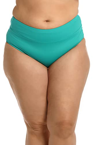 Bikini taille haute La Blanca Island Goddess émeraude : galbe parfait en taille 46