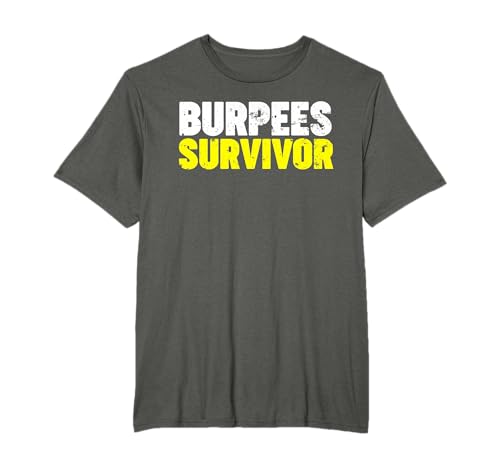Burpees Survivor t-shirt, Preto