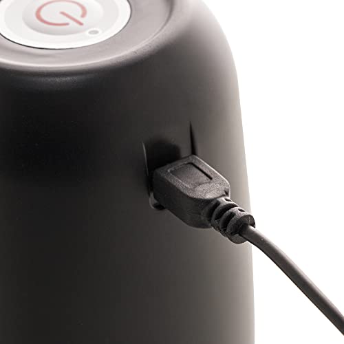 Bomba Elétrica para Galão de Água em Plástico e Aço Inox Branco e Preto 15,5cm x 7cm x 11,5cm - Lyor