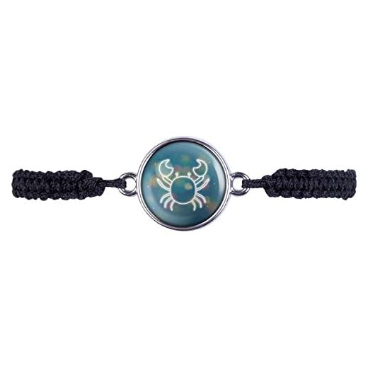 Mylery armband med motiv stjärntecken zodiak cancer silver eller brons 16 mm e Metalllegering, colore: silver, cod. ml_000425_009_a