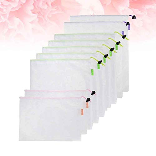 Sacos de malha Hemoton 9 peças de malha, sacos de malha, vegetais, sacos de frutas, sacos de malha s