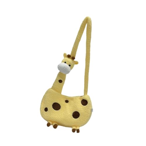 Giraffe Crossbody Bag Pouch Funny Animal Crossbody Bag Shoulder Purse Casual Yellow4