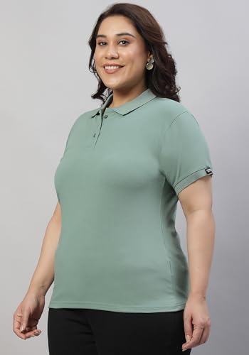 Image of Wear Your Opinion Womens Plus Size Polo Collar Neck T-Shirt Top