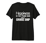 Cruising Shirts | Happiness is The Piano Bar on Cruise Ship Premium Tri-Blend T-Shirt