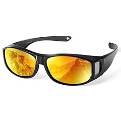 Black Frame/Red Yellow Mirroed Lens
