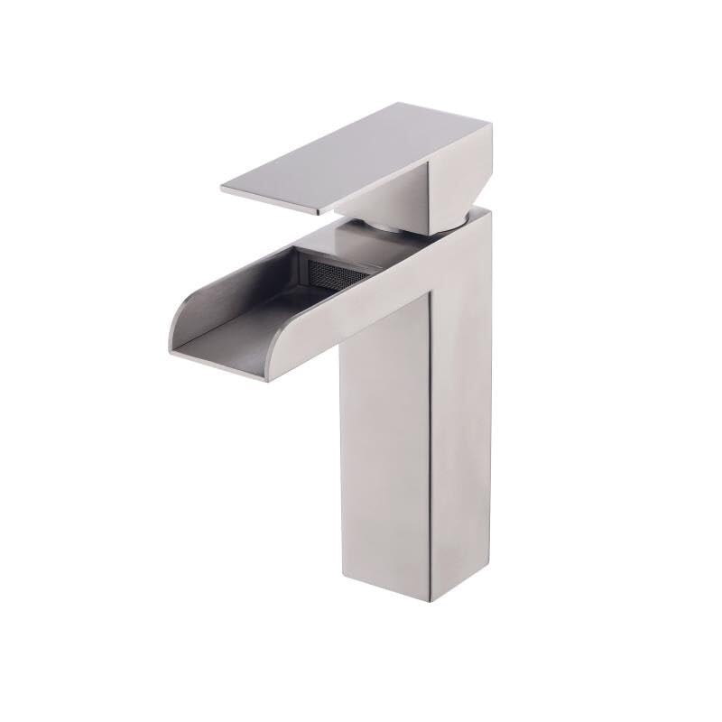 Mitigeur lavabo eau chaude et froide durable en acier inoxydable anti-calcaire