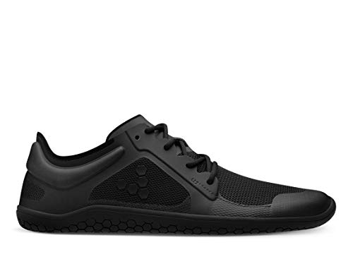 VIVOBAREFOOT Primus Lite II - Zapato transpirable para mujer con movimiento ligero vegano con suela descalza, color Negro, talla 37 EU