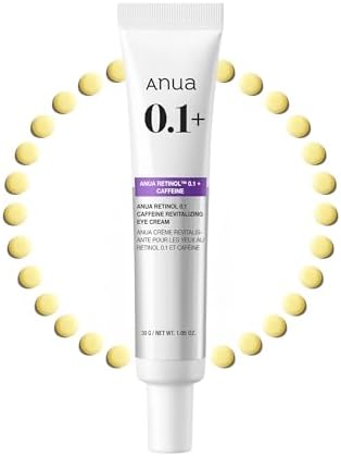 Anua Retinol 0.1 Caffeine Revitalizing Eye Cream, 1.05 fl oz