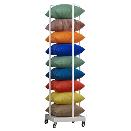 Chariot de rangement pour coussins métallique compact à roulettes - 2