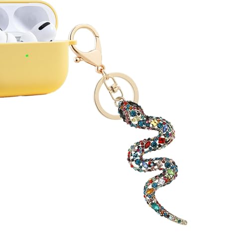 wr̃L[z_[ - p̕y_g |JtȃCXg[̃wr̃L[OǍ̂obOy_g | 2025 NNLOi | Snake | Feng Shui Decorative Pendants for Keys