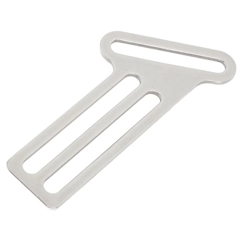 Syrisora Diving Sidemount BCD Fixing Buckle Rope Retainer 316 Stainless Steel T Shaped Diving Side Mount Webbing Strap Keeper for BCD Accessories