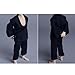 ZYIHNIRB 2 Pieces Male Figure Clothing,1:12 Sacle Fashion Classic Outfit, Handmade, Miniature Pants and Coat,for 6'' Action Figures, Dark Blue