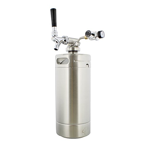 G Francis Keg with Keg Regulator and Beer Dispenser, 128 oz â€“ Portable Keg Draft Beer Dispenser, Portable Beer Dispenser