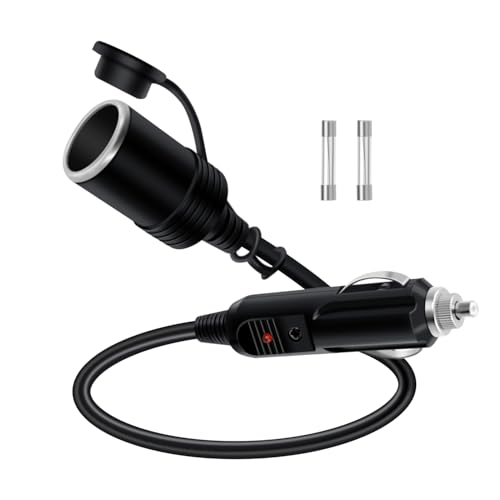 HuaLiSiJi Zigarettenanzünder Verlängerungskabel 12V 24V Zigarettenanzünder Kabel 16AWG Verlängerung Zigarettenanzünder Kabel mit LED, für Auto Boot (0.3 m) HuaLiSiJi Zigarettenanzünder Verlängerungskabel 12V 24V Zigarettenanzünder Kabel 16AWG Verlängerung Zigarettenanzünder Kabel mit LED, für Auto Boot (0.3 m)