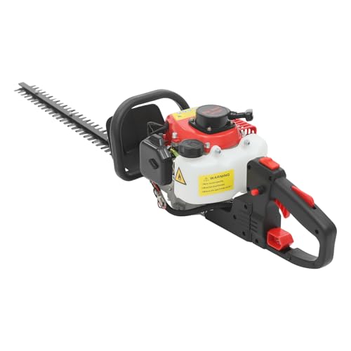 22.5CC Petrol Hedge Trimmer 2 Stroke 1.25 HP Hedge Garden Shears Engine Hedge Trimmer Petrol Strimmer Hedge Cutter Garden Brush Cutter Air-Cooled 9000r/min for Parks Gardens