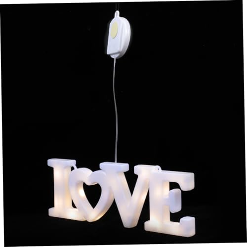 Hemobllo Led Valentine's Day Romantic Home Decor for Bedroom Living Room and Garden Easy to Install Battery-Powered Lighting Love Design