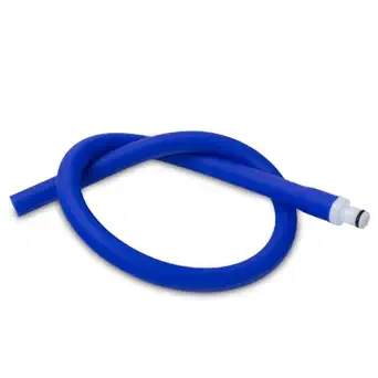 LeLuv Silicone Hose and Male Fitting for Vacuum Pumps Premium Non-Collapsible Slippery 1/4 inch Inside Diameter x 18 inch Length Royal Blue