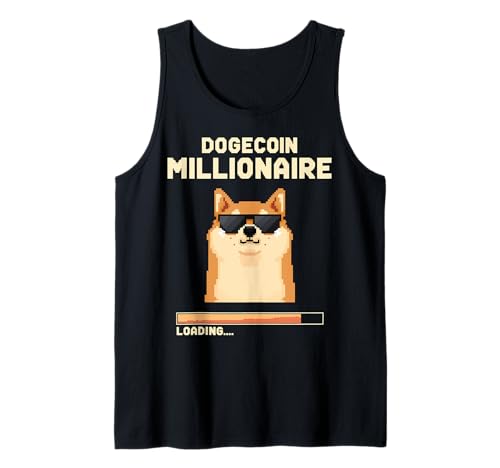 Dogecoin Millionaire Loading Funny Doge Crypto Tank Top