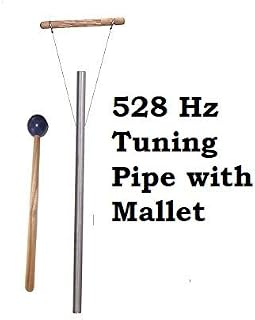 Yantra 528 Hz Solfeggio Healing Tuned Pipe Louder Than Tuning Fork with Mallet and Hand Stand Shipping from USA