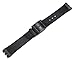 16mm TIMEWHEEL Black Resin Replacement Watch Band for Swatch SKIN Watch