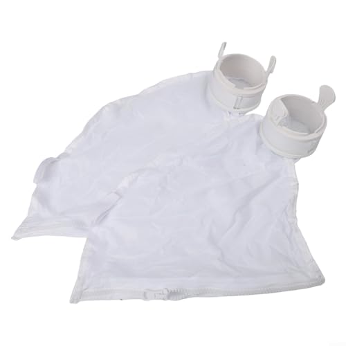 Hoppipola Lot de 2 sacs à débris de rechange pour nettoyeur de piscine Polaris 280 et 480 Filtre en maille de nylon avec design facile à vider Blanc