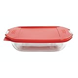 Anchor Hocking TrueFit Cake Dish with Cherry Lid, 8