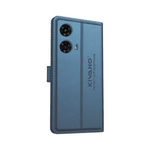 Image of Compatible with Motorola G34 5G / Motorola G45 5G Flip Cover | Leather Finish | Inside Pockets & Inbuilt Stand | Shockproof Wallet Style Magnetic Closure Back Cover Case