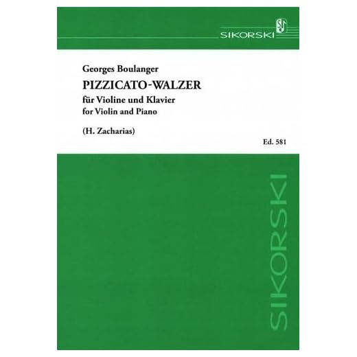 Pizzicato-Walzer: für Violine und Klavier. violin, piano.