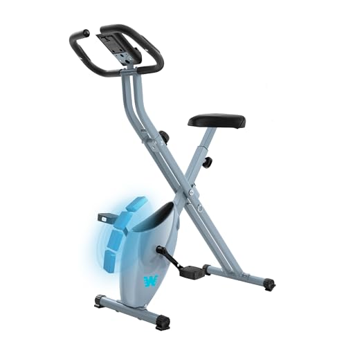 BARWING Folding Exercise Bike Stationary Bikes for Home，3 in 1Exercise