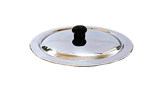 Starlinks® Heavy duty Stainless Steel for vessels, for kadai Lid with Knob. Lid diameter:31.5cm. Weight: 290gm. Quantity:1 S7