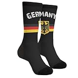 AIMASTZ Retro German Flag Unisex Funny Novelty Socks, Funky Crazy Cool Crew Dress Socks