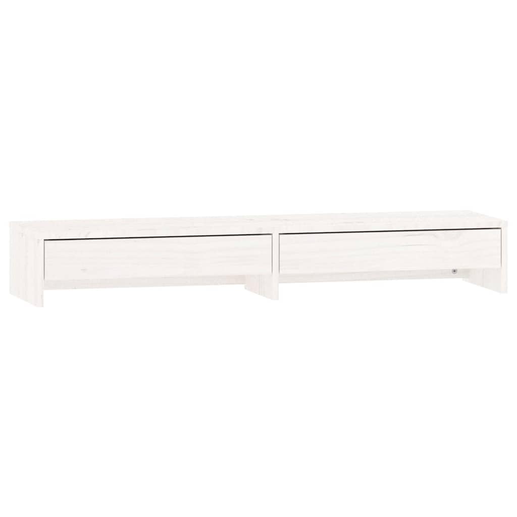 Soporte para monitor de madera de pino con cajones