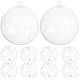 Quantité Et Dimensions Optimales: Ce lot comprend 30 boules transparentes individuelles de 5 cm de diamètre chacune, une taille idéale pour décorer votre sapin de noël, vos fêtes ou pour tout projet de bricolage créatif nécessitant des boules à décorer
