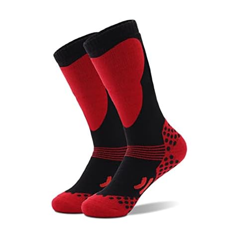 Calcetines Esqui NiñO, Calcetines Nieve NiñO Calcetines Esqui NiñA Calcetines Nieve NiñA Para NiñOs NiñAs Calcetines Ski Nino Invierno Patinaje Al Aire Libre Senderismo 1 Par (6-10 AñOs) de EQLEF Cover