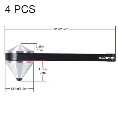 Support de suspension audio 4pcs pour pointe de haut-parleur et caisson - 7