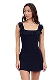Profile by Gottex Elegante traje de baño de una pieza con cuello cuadrado para mujer, con copa suave, control de abdomen, esencial, Negro -, 12