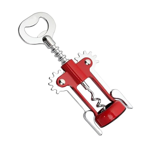 La Mejor Lista de Sacacorchos los más recomendados. 42 KITCHENES Sacacorchos y Abrebotellas 2 en 1 | Aleación de Zinc y ABS para Vino y Cerveza Multifuncional con Alas para Botellas de Corcho y Tapas de Cerveza
