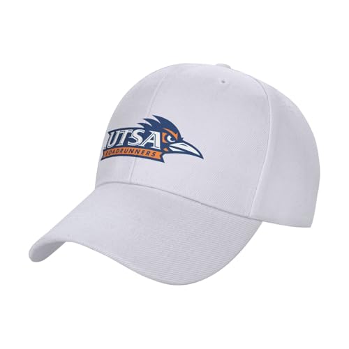 UTSA Roadrunners Baseball Caps Dad Hats Adjustable Size Outdoor Cap White