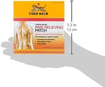 Tiger Balm Patch, Pain Relieving Patch, 5-Count Packages (Pack of 6)