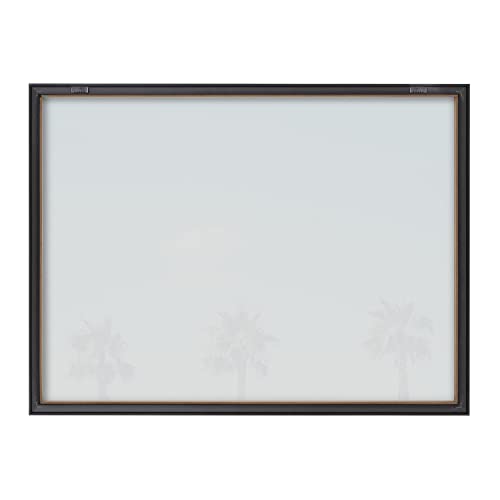 Kate and Laurel Blake A Trio Of Palm Trees Framed Printed Acrylic Wall Art by Laura Evans; 24x32 Gray; Decorative Coastal Beach Wall Décor by Kate and Laurel - Image 4