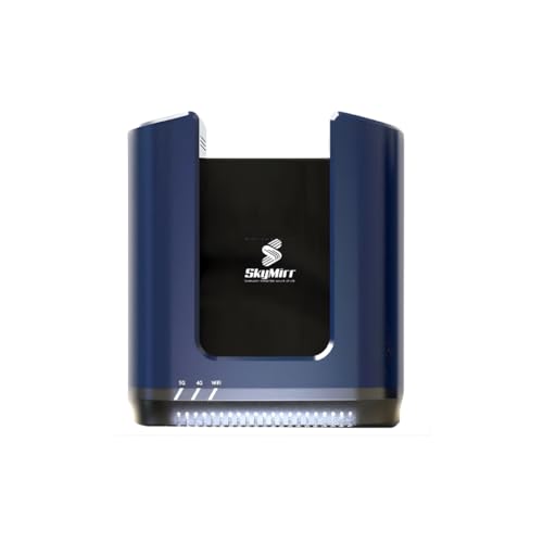 SkyMirr Sky5G Patented AI-Powered Wireless Router - Wi-Fi 7 Quad-Band, 3.4Gbps, 42% Extended Range, 512 Devices, T-Mobile & T-Priority Certified for Office, Rural & Mission-Critical Internet