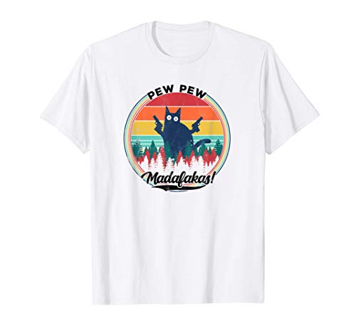 T-shirt Pew Pew Madafakas, Branco, S