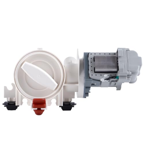 OEM 280187 Drain Pump Assembly Compatible with Amana Kenmore KitchenAid Maytag Whirlpool Replace 8181684 8182819 8182821 46197020148 461970201671 461970228511 461970228512 461970228513 AP3953640