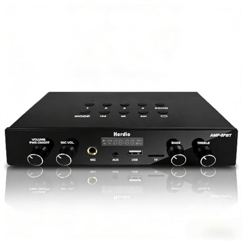 Herdio Bluetooth 5.4 Stereo Amplifier 60W x 8, Multi-Room